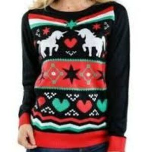 Tipsy Elves Dueling Unicorn Sweater